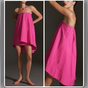 Anthropologie Pink mini dress petite medium
